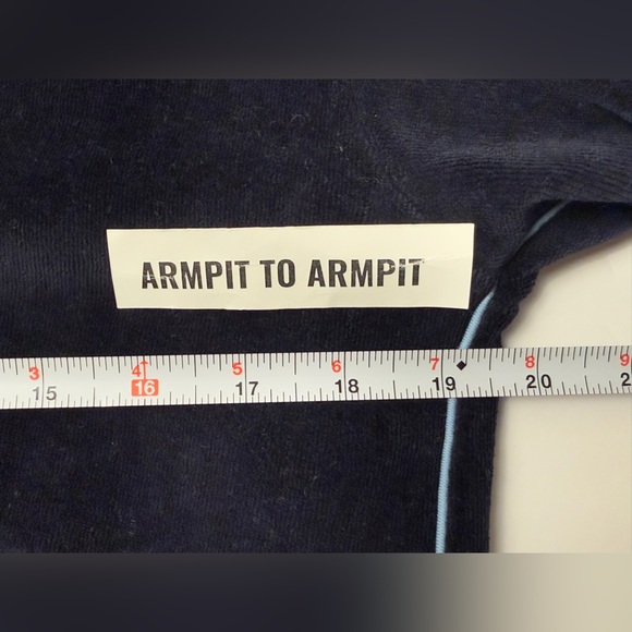 Tupac Malachi Rare Zip Up Velour Style Sweater S Y2K VTG Blue - Picture 11 of 12